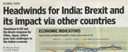 Headwinds for india brexit and its impact via other counties